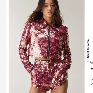 Nasty Gal Festival Sequin Booty Shorts- Size 10
